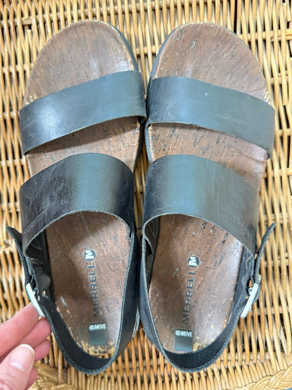 Merrell Black Leather sandals